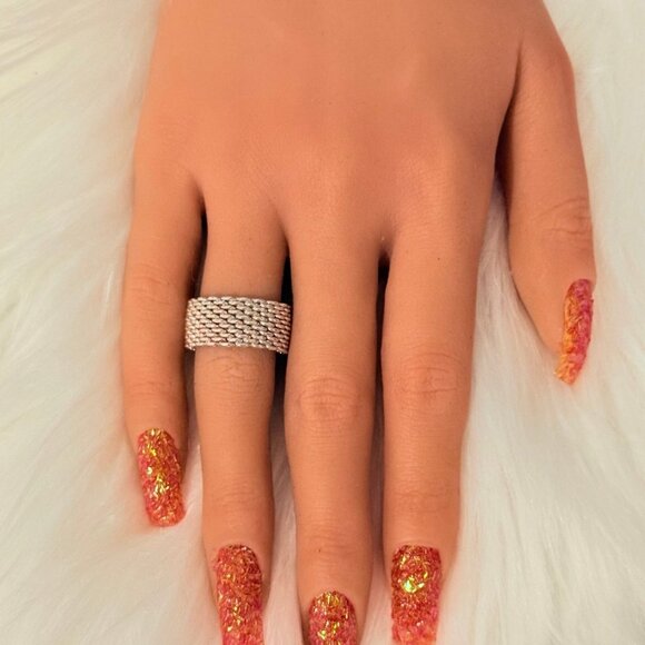 T& Co. 925 Mesh Ring - Retired - Picture 4 of 4